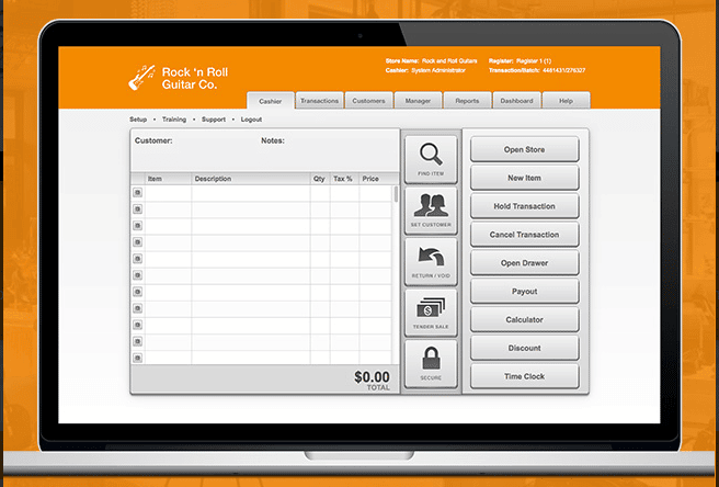 CashierLive Retail POS Dashboard