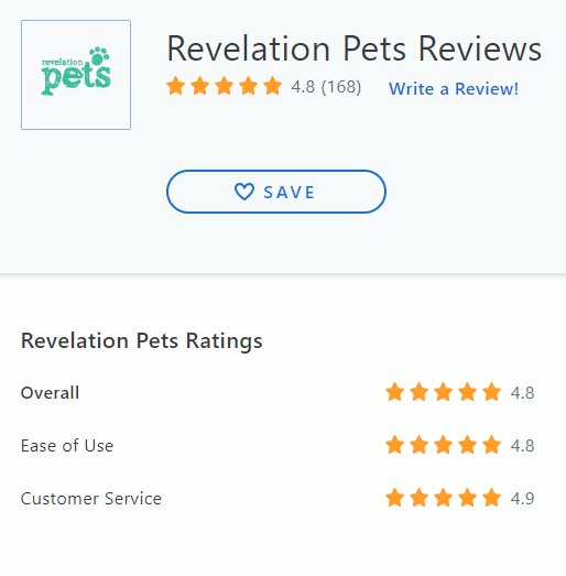 Revelation Pets Review on Capterra