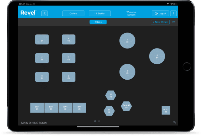 Revel Restaurant POS Table Management