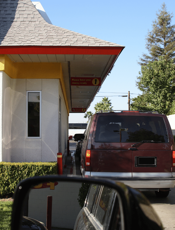 fast food drive thru