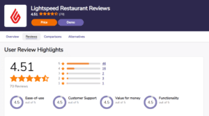 Lightspeed Restaurant Review on Softwareadvice