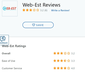 Overview of Web-Est review on Capterra