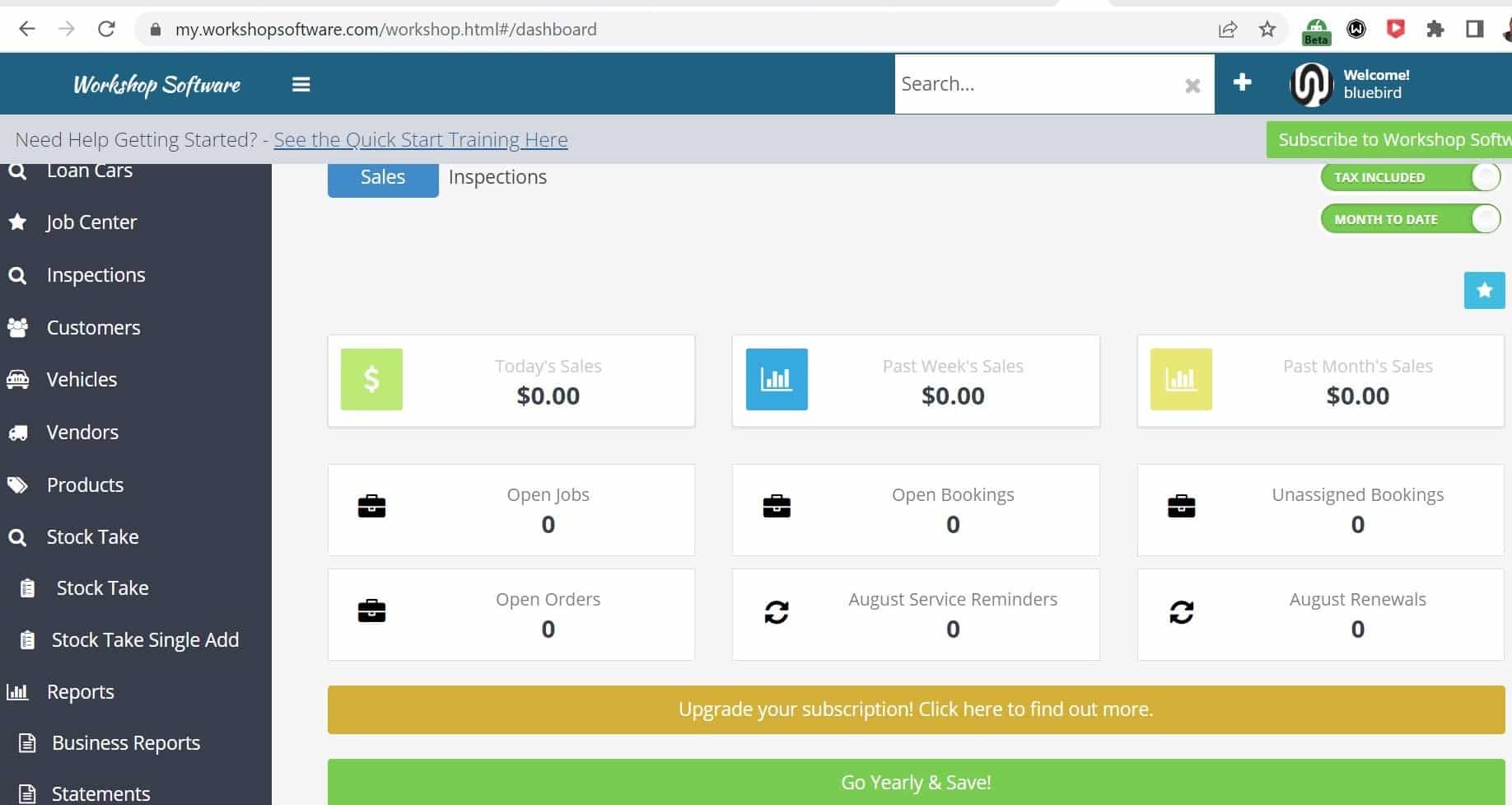 An overview of account dashboard