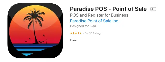 Paradise POS Review on Apple App Store