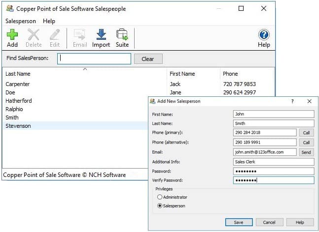 NCH Copper Users and Locations Management