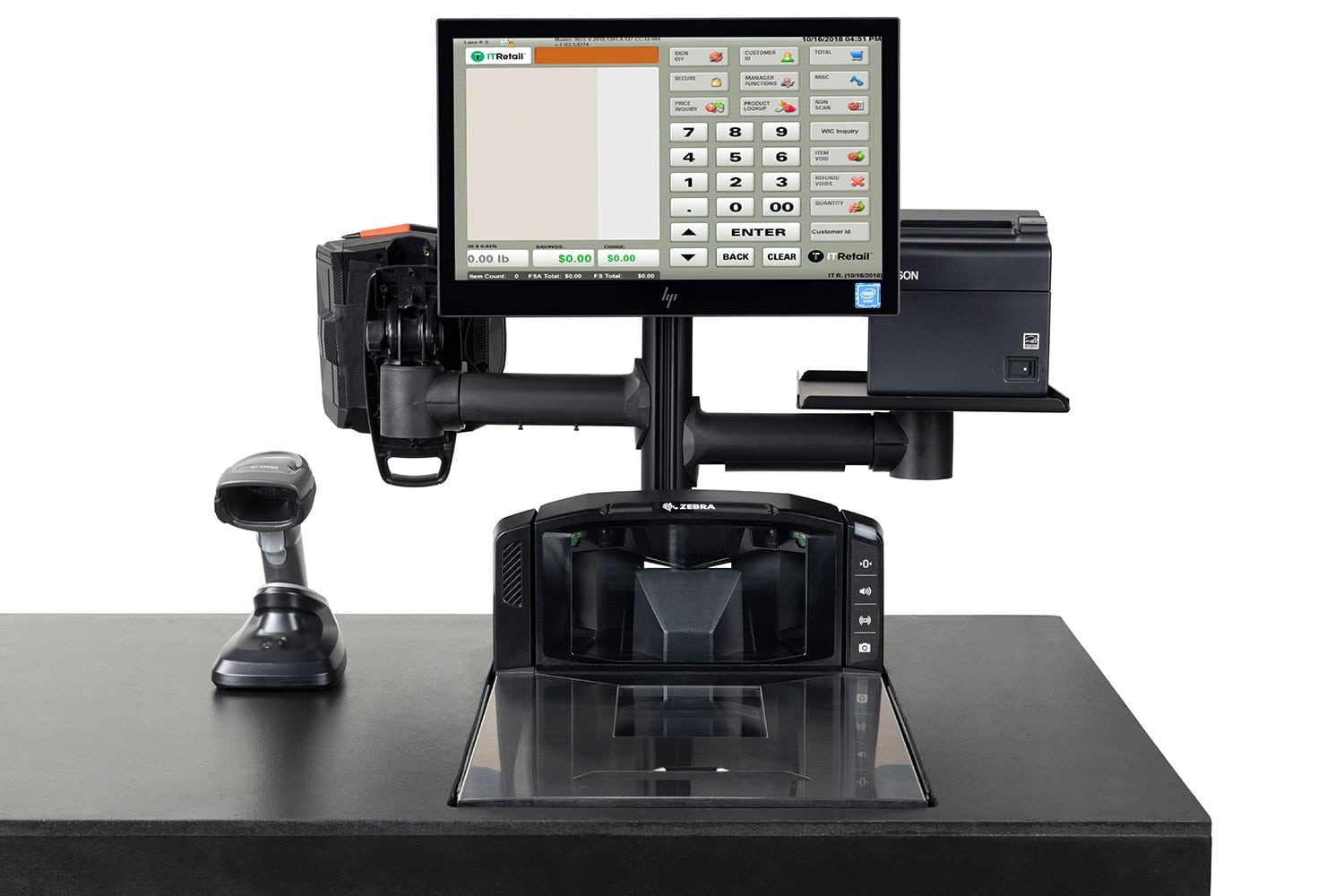 IT Retail POS with Scanner Scale