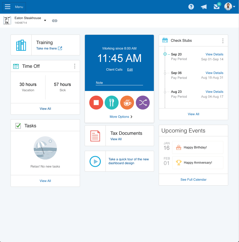 Paychex Payroll Dashboard