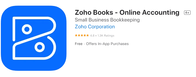 Zoho Review on Apple App Store