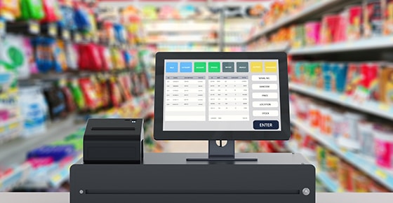 3d rendering point of sale system for store management